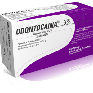 ANESTESIA ODONTOCAÍNA 3% (SIN EPINEFRINA)