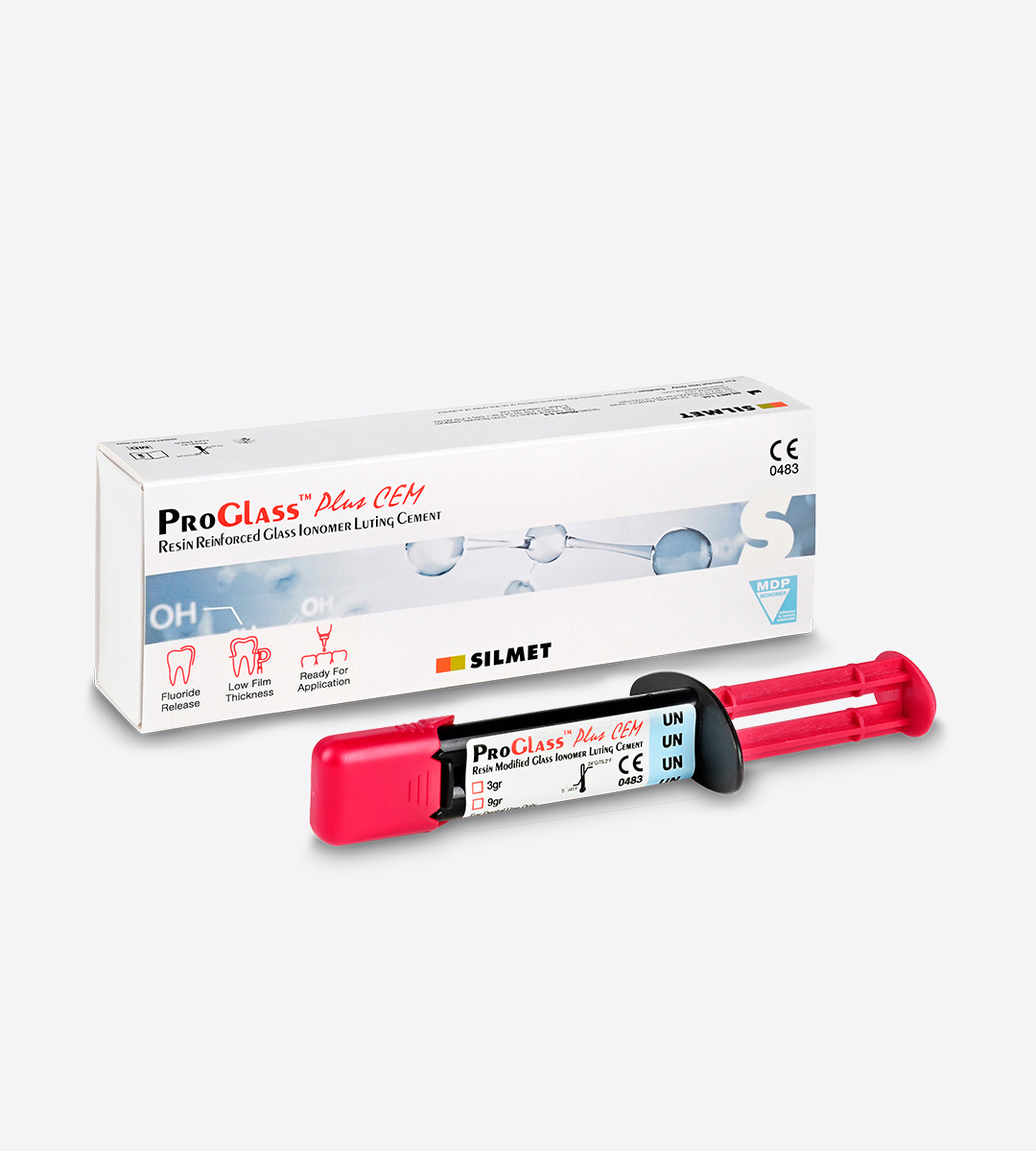 PROGLAS PLUS CEM / CEMENTO IONÓMERO DE VIDRIO MODIFICADO CON RESINA SILMET